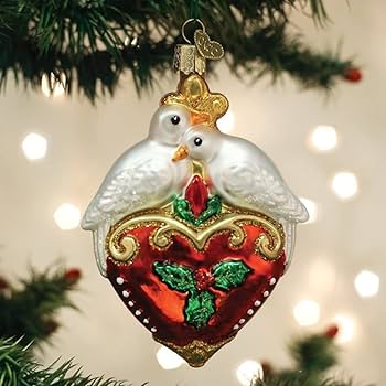 Amazon.co.jp: Old World Christmas オーナメント カメのハト2個